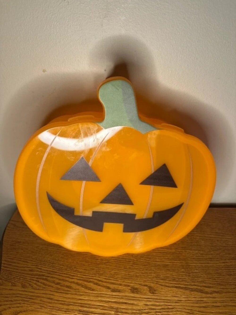 New Cook With Color Figural Pumpkin Halloween Snackle Box Food Storage Container